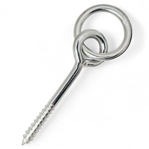 Schroefoog met houtdraad 100mm