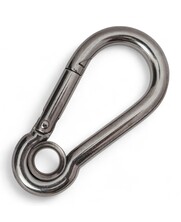 Feuerwehr Karabinerhaken Edelstahl Niro rostfrei 6x60 mit Kausche