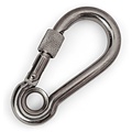 stainless Snap Hook with eye and screw 5x50