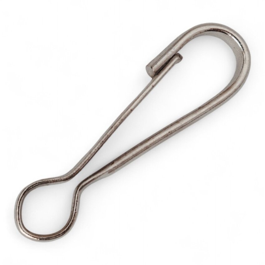 Verzinkter Simplexhaken 60 mm für Drahtseil, Seil und Kette – Federnder Verbindungshaken