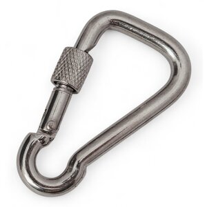 Snap Hook asymmetric stainless with screw 6x60mm