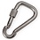 Snap Hook asymmetric Stainless with screw 6x60mm