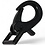 Cliphook with rechtCornerige clip 22 and 25mm black