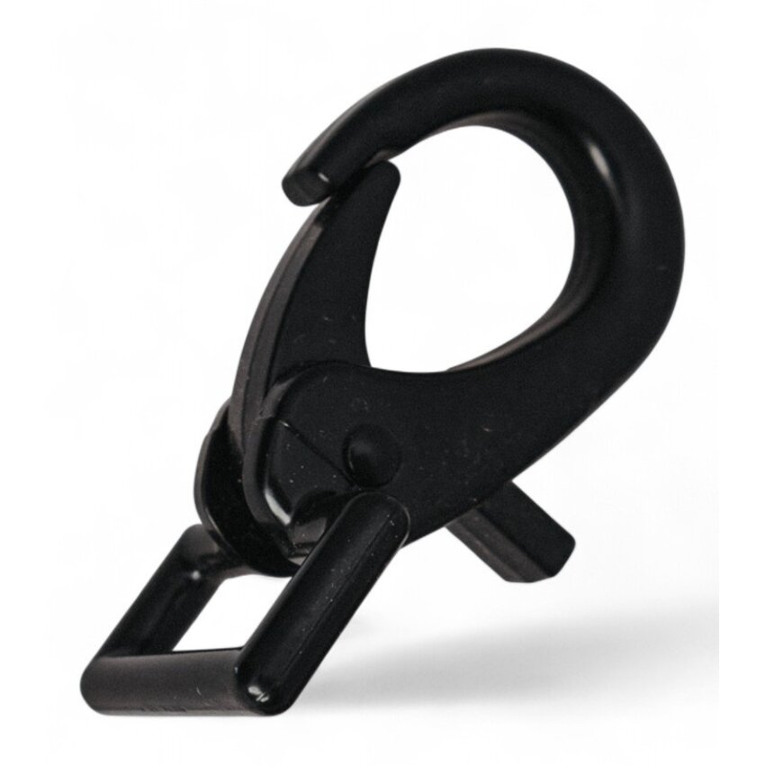 Cliphook with rechtCornerige clip 22 and 25mm black