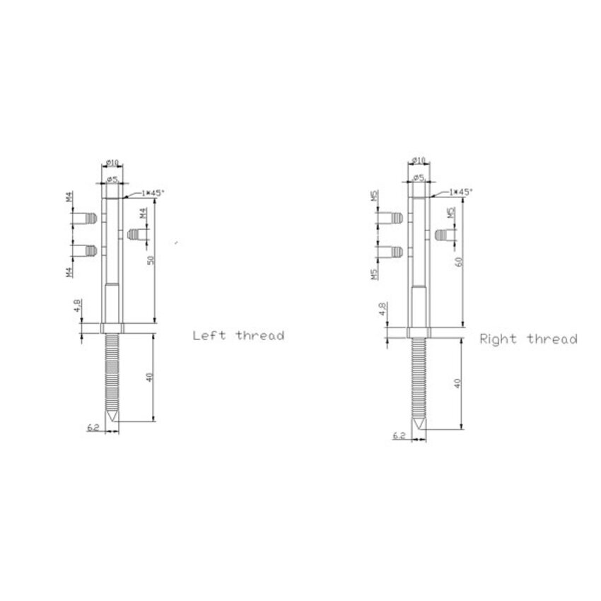 Stainless Steel Railing Set Wood for Tensioning 4mm Wire Rope Railing