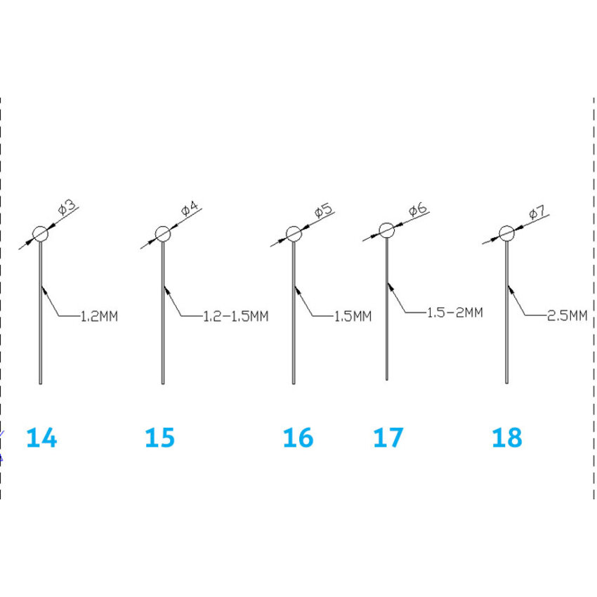 Steel cable with aluminum end stop – available in various sizes
