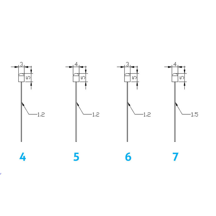 Steel cable with aluminum end stop – available in various sizes