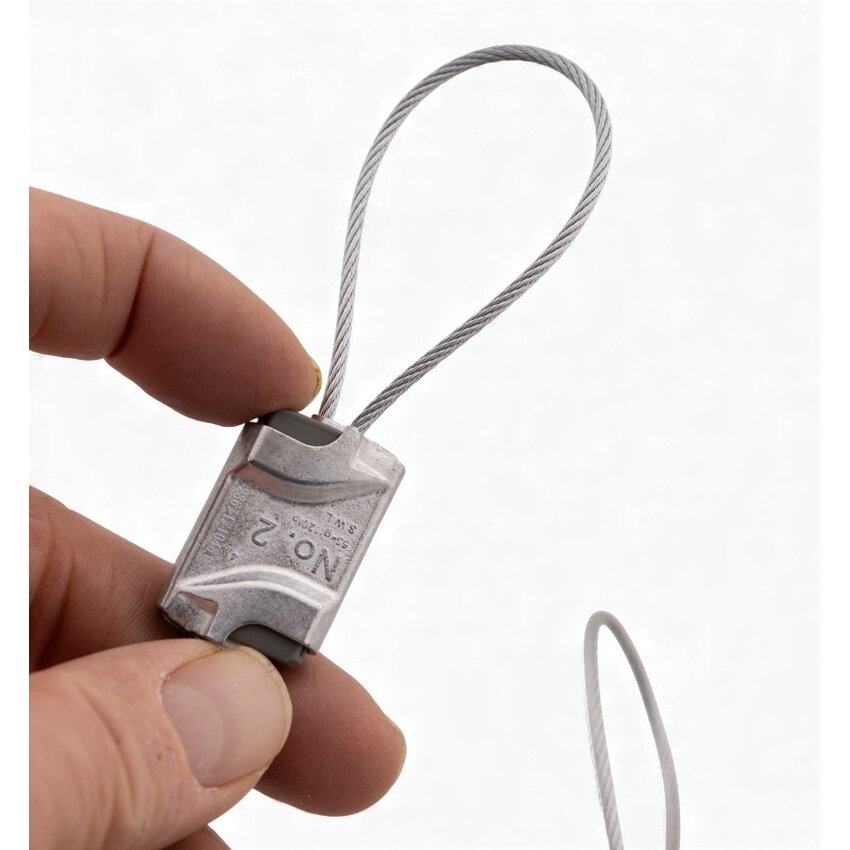 Hangpro Automatic Wire Clamp with 1 Meter Steel Cable – Quick-Lock System for Secure Mounting and Adjustment