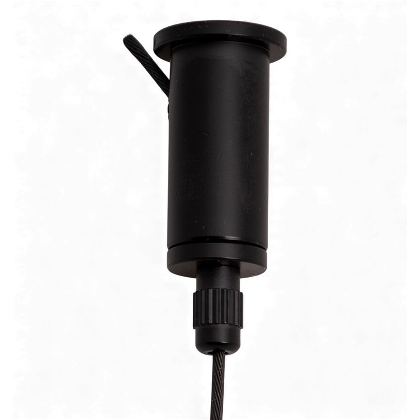 Black Ceiling Mount with Set Screw