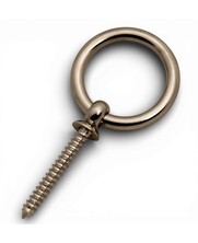 Stainless steel wall anchor with threaded rod for securing chains or cable locks in concrete or wood