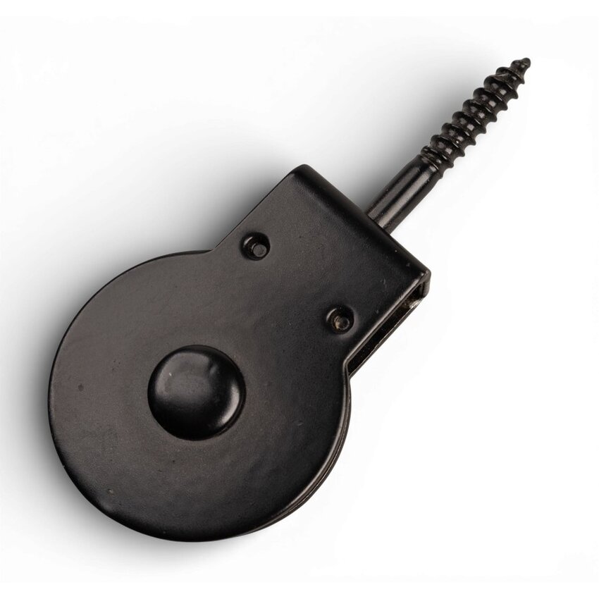 Screw pulley with polyamide wheel black