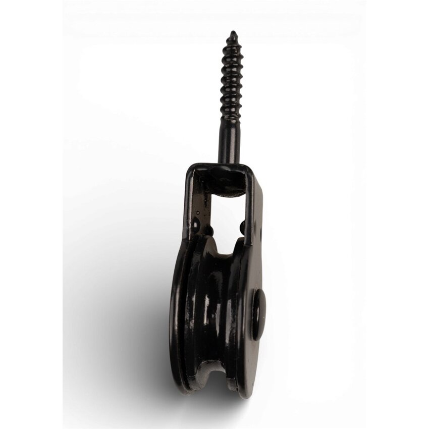 Screw pulley with polyamide wheel black