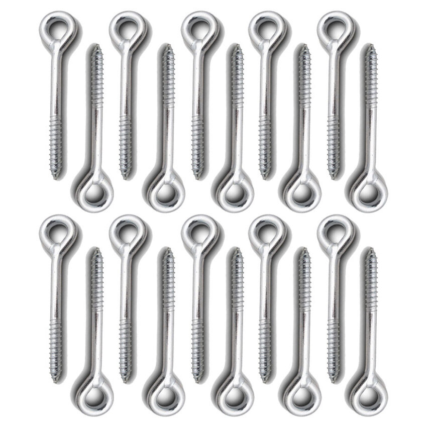 Screw-eyes woodthread 8x130 - 20 pieces