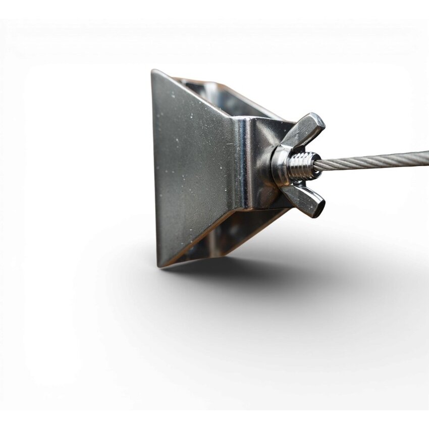 Stainless steel wire rope bracket tensioner set with 3 mm × 6 m steel cable