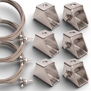 Rvs kabelspanpakket 9 delig