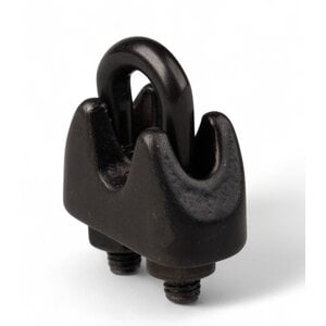 Drahtseilklem Edelstahl 4mm Mit Muttern Schwarz