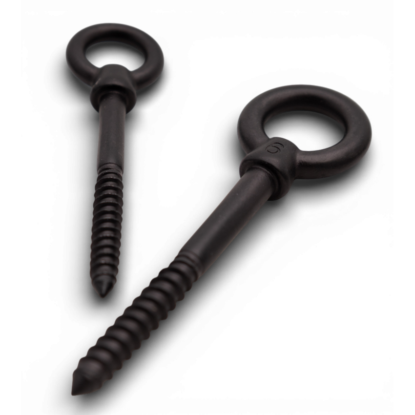 Stainless Screw-eyes 5x50 black