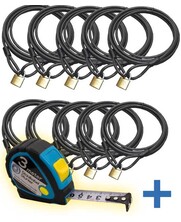 Diebstahlsicherung für Gartenmöbel / Terrassenmöbel 3 meter 10 Stück horeca Aktion