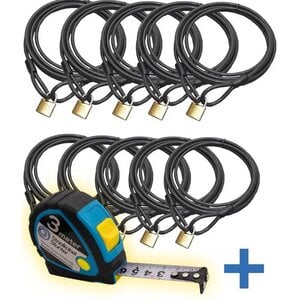 Terrace cable 3 m 10 pieces catering Action