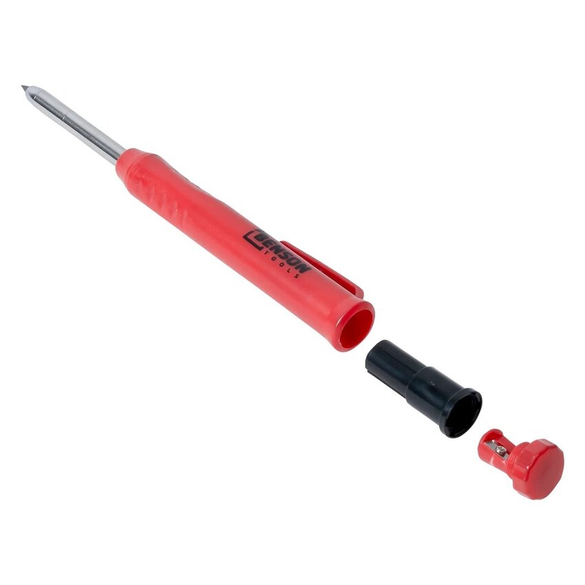 Diepe gaten marker 4 cm – 2.8 mm markeerpotlood met kleurstiften (rood, geel, blauw) + 6 vullingen