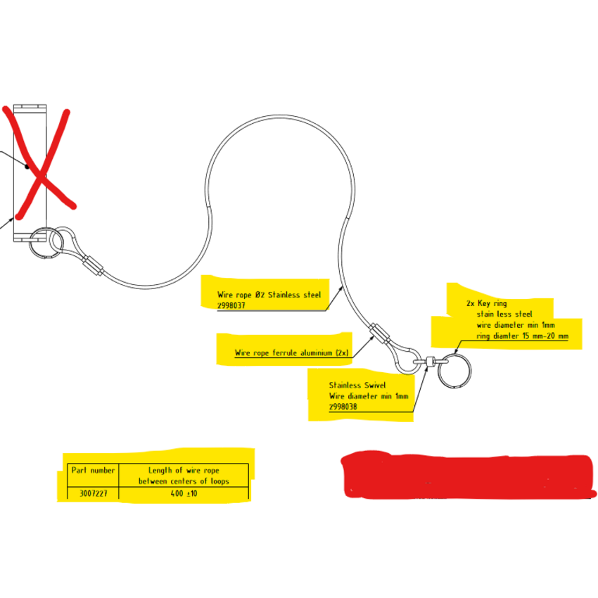Tailor made Wire Rope with loop
