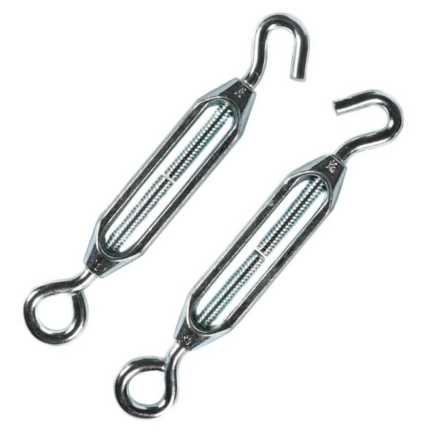 M6 turnbuckles with hook and eye 2-piece