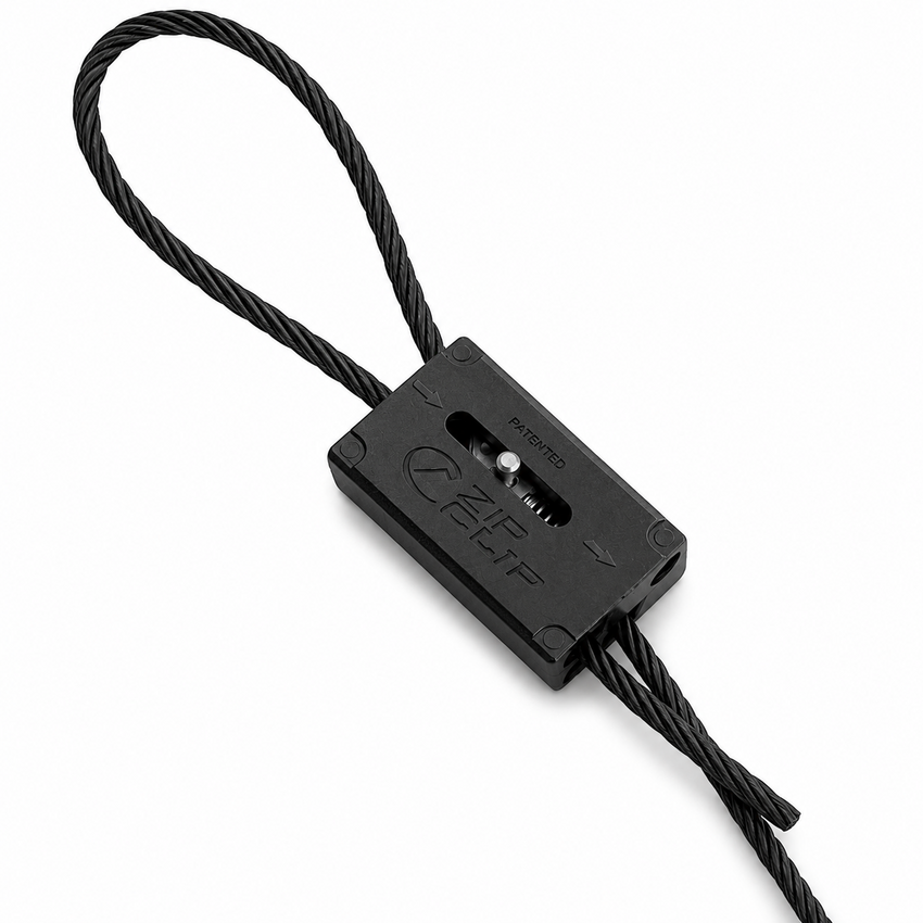 Zwarte Automatische Kabelgripper, Geschikt voor 2mm Staalkabel