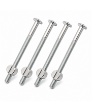 Gegalvaniseerde verbindingsbout en moer M6x80 4 stuks