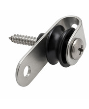 Stainless steel pulley with lip