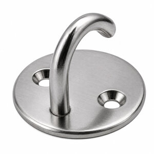 Edelstahl-Ösenplatte mit Haken
