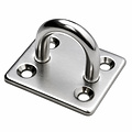Oogplaat Vierkant 6mm rvs