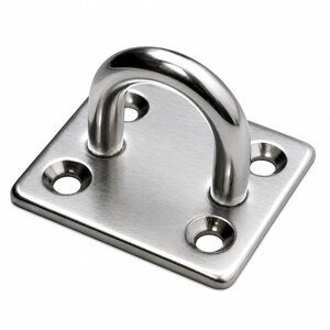 Oogplaat Vierkant 5mm rvs