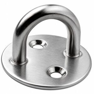Edelstahl Augplatte rund 50mm x 8mm