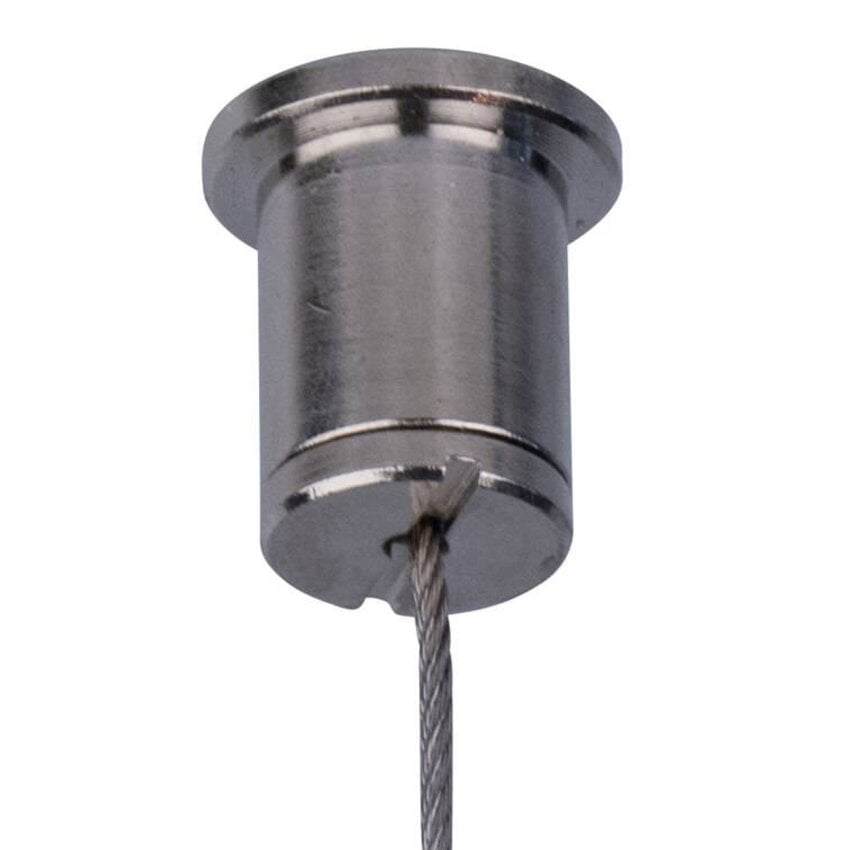 Steel cable suspension system with loop and ceiling mount 100 cm
