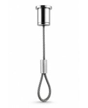 Steel cable suspension system with loop and ceiling mount 100 cm