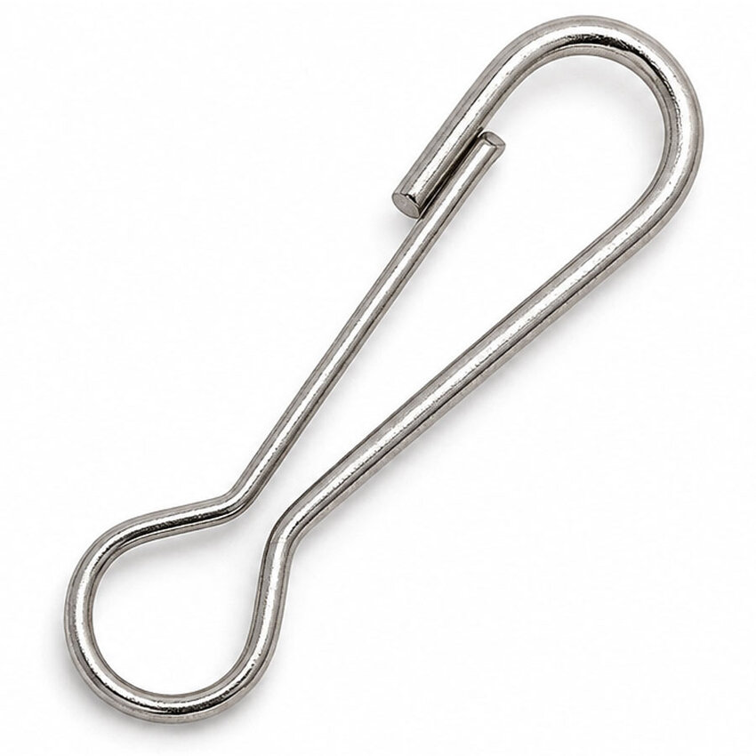 Galvanized Simplex Hook 60 mm for Wire Rope, Rope and Chain – Spring Connecting Hook