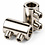 Wirestop 1 and 1.5mm  brass chrome plated with Double Allen bolt