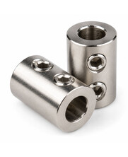 Gewindeanschlag 2 mm verchromtes Messing mit doppelter Inbusschraube
