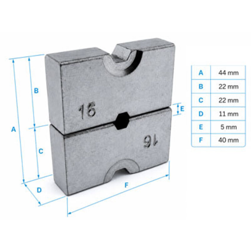 Extra gehard adapter for  Hydraulic Crimping tool