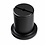 Round ceiling mount for steel cable - black version