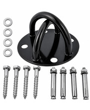 Muur / Plafondbeugel zwart | Ophangbeugel / Trainer ophanghaak Oogplaat