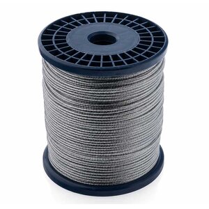 PVC Staalkabel 1-2mm 100m