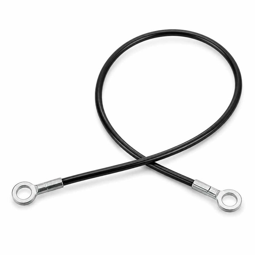 Veiligheidskabels zwart 50cm met ogen