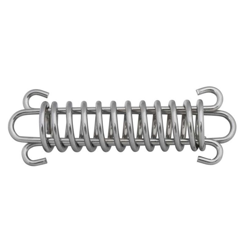 Edelstahl-Spannfeder 92 mm, 4 Stk. – Zugentlastung für Stahlseil, Sonnensegel und Zelt