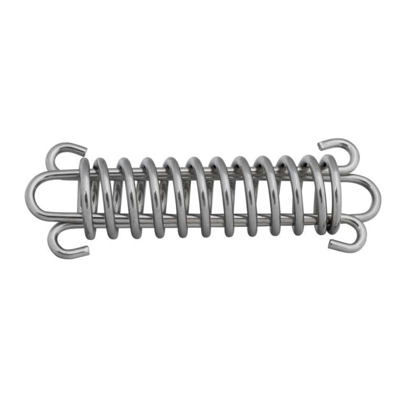 Edelstahl-Spannfeder 92 mm, 4 Stk. – Zugentlastung für Stahlseil, Sonnensegel und Zelt