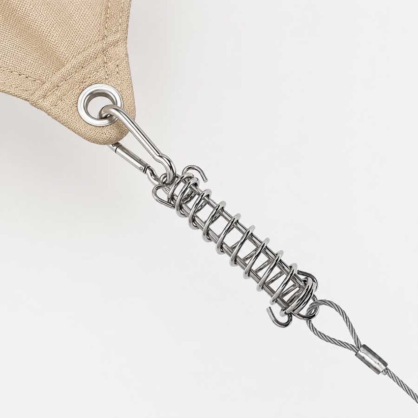 Stainless steel spring 10 cm for tensioning steel cable and iron wire