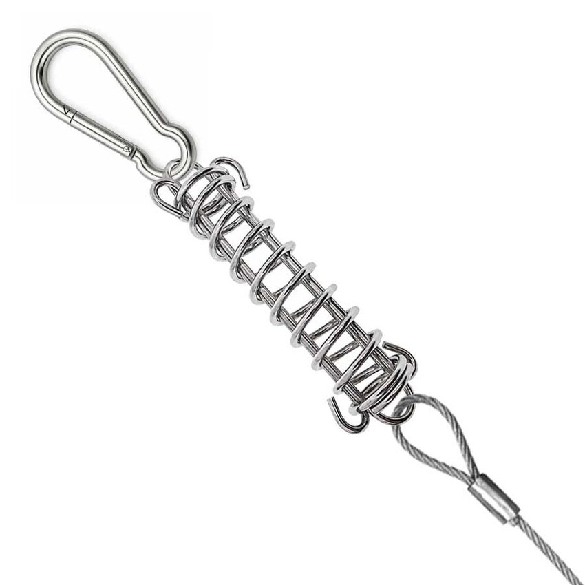 Edelstahl-Federzug 10 cm zum Spannen von Stahlkabel und Eisendraht