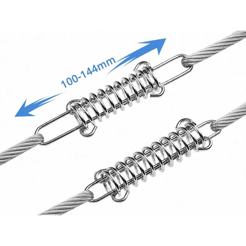 Edelstahl-Federzug 10 cm zum Spannen von Stahlkabel und Eisendraht