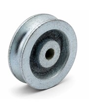 Cast iron Wheel  or sheave hemispherical  30mm