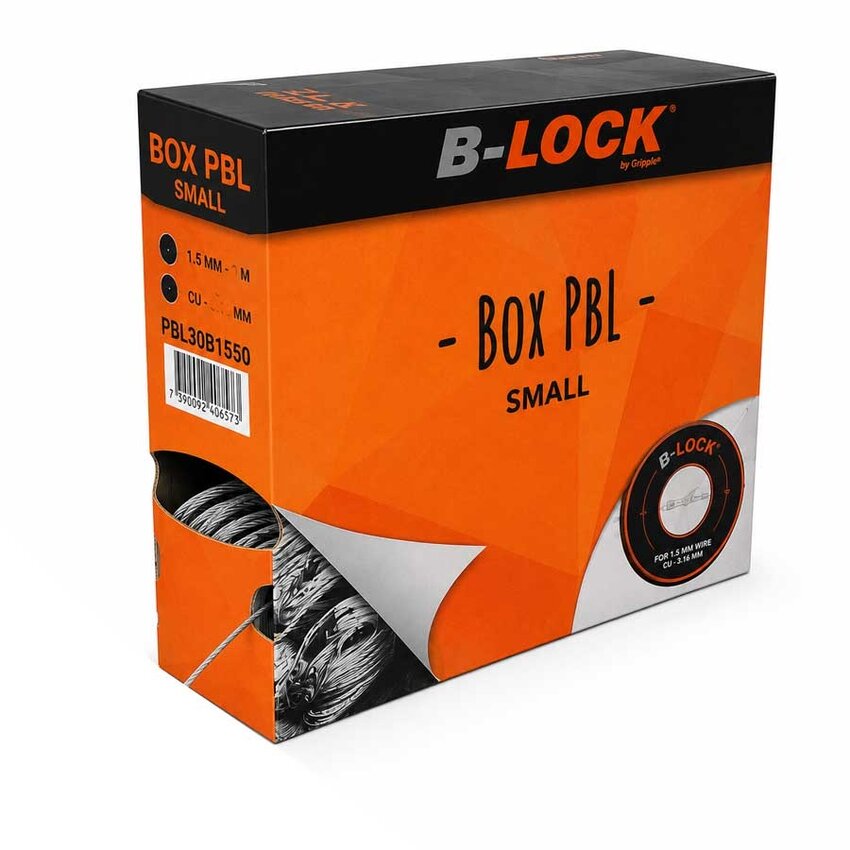 30x Automatic Wire Clamp and 50 Meters of 1.5mm Steel Cable Package - Classic